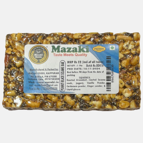 Peanut Black Sesame Bar 1-22 MRP