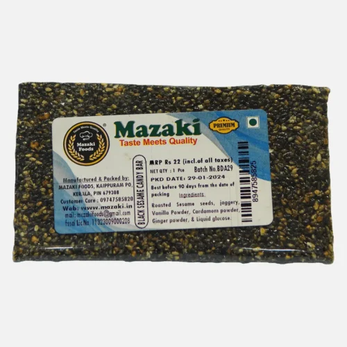 Black Sesame Candy Bar 1-22 MRP